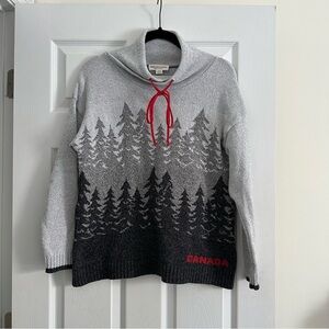 Size S Parkhurst Cotton Country Canada Thalia Tree Pullover Hoodie
